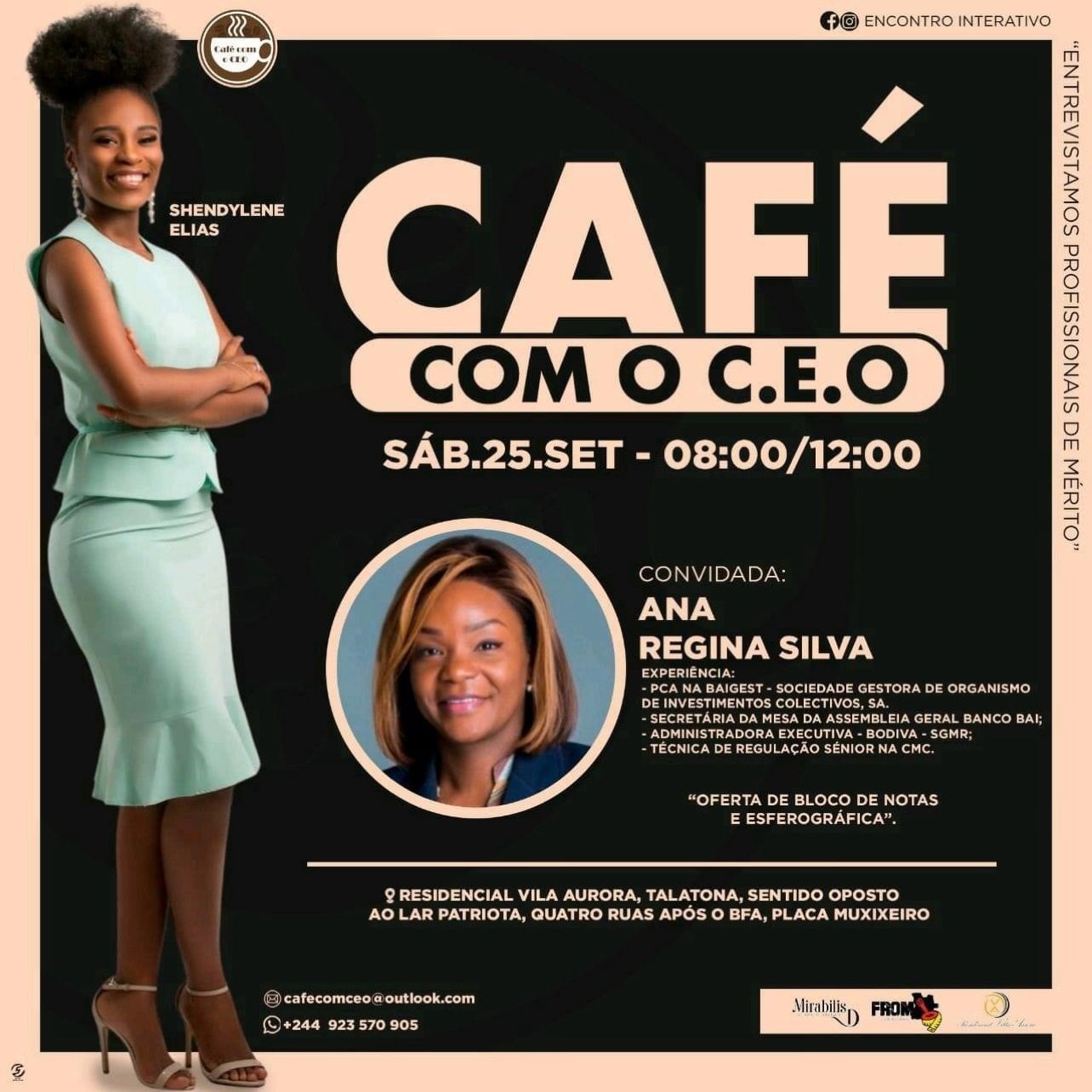 CEO, Dra. Ana Regina Silva, PCA do BAIGEST.